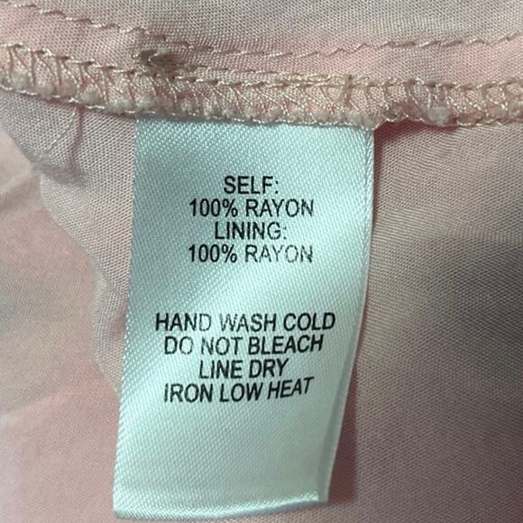 Lulus Cherished Love Pink Floral Short Sleeve Mini Fit & Flare Wrap Dress Size M - Picture 5 of 5